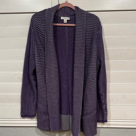 Coldwater Creek Women's Purple Cardigan - Picture 1 of 10